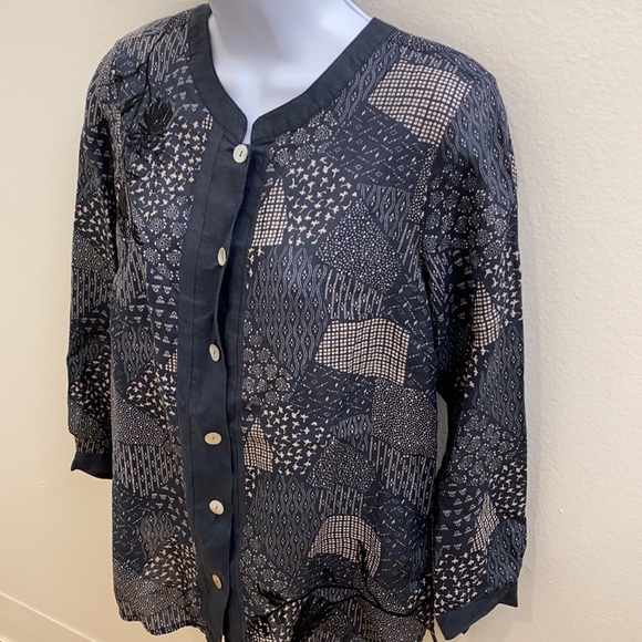 Citron Blue White Button Down Shirt M - Picture 2 of 8